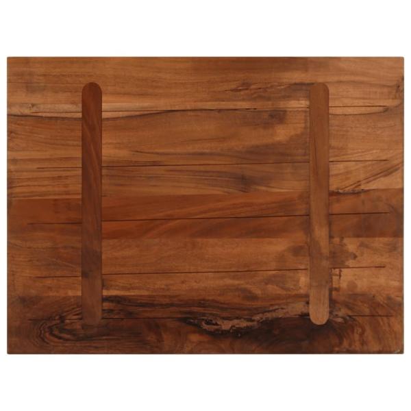 Tischplatte 90x60x2,5 cm Rechteckig Altholz Massiv