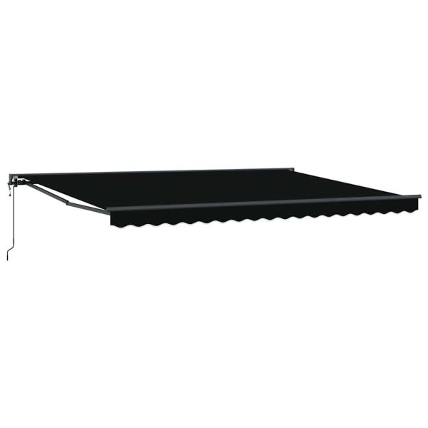 Automatische Einziehbare Markise Schwarz 450x300 cm