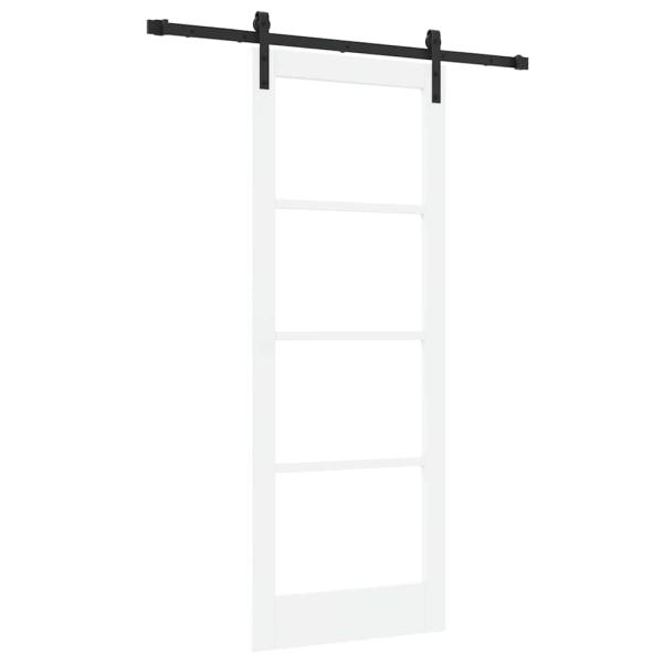 Schiebetür mit Hardware-Set 'ORKDAL'Weiß 78x202 cm