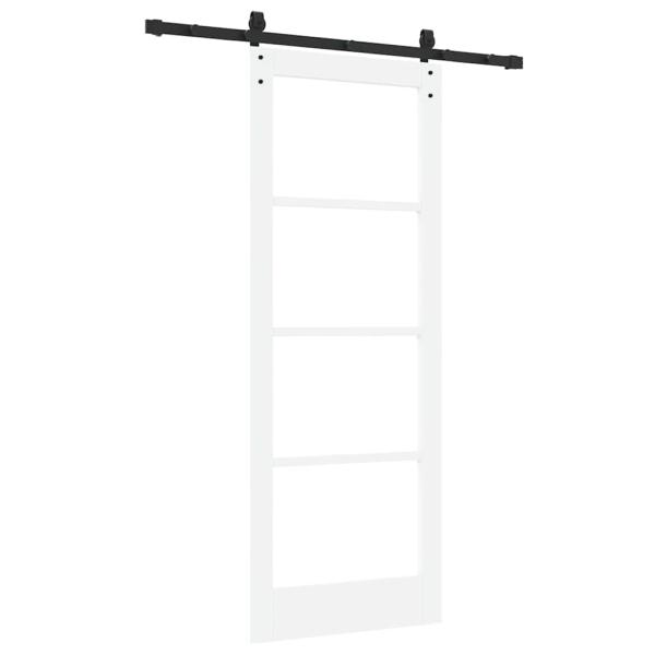 Schiebetür mit Hardware-Set 'ORKDAL'Weiß 78x202 cm