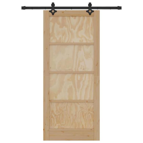 Schiebetür mit Beschlagsatz 'ORKDAL'Massivholz Kiefer