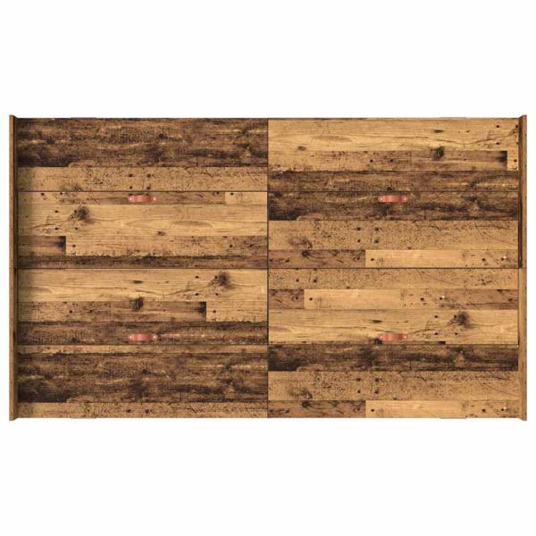 Bettgestell Stauraum Altes Holz 120x190 cm Holzwerkstoff