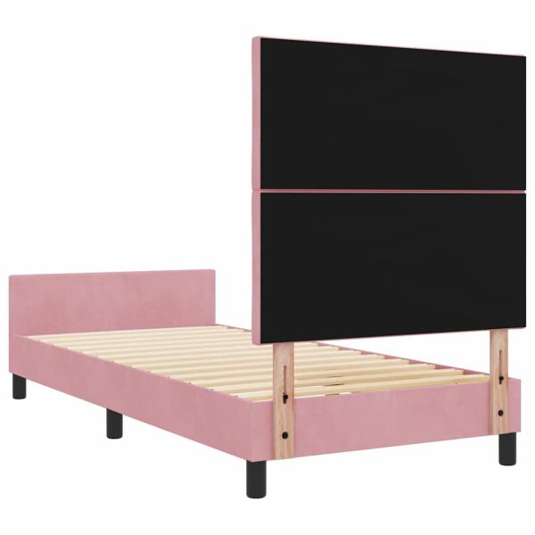Bettgestell Rosa 90x200 cm Samt