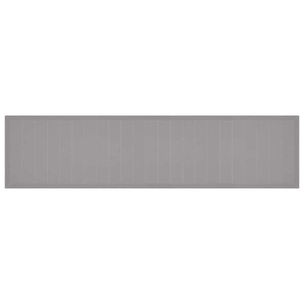 17-teiliges Garten Essgruppen Set mit Kissen Hellgrau Poly Rattan