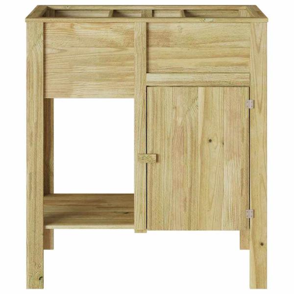 Gartenhochbeet mit Stauraum 85x46x96 cm behandeltes Holz Kiefer