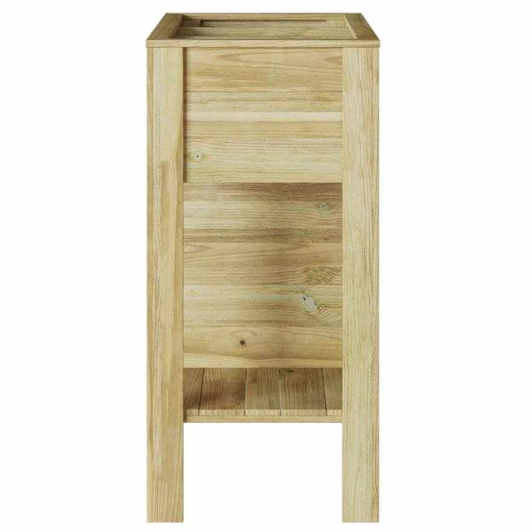 Gartenhochbeet mit Stauraum 85x46x96 cm behandeltes Holz Kiefer