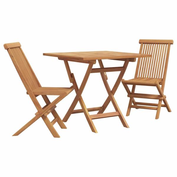 3-tlg. Garten-Bistro-Set Klappbar Massivholz Akazie