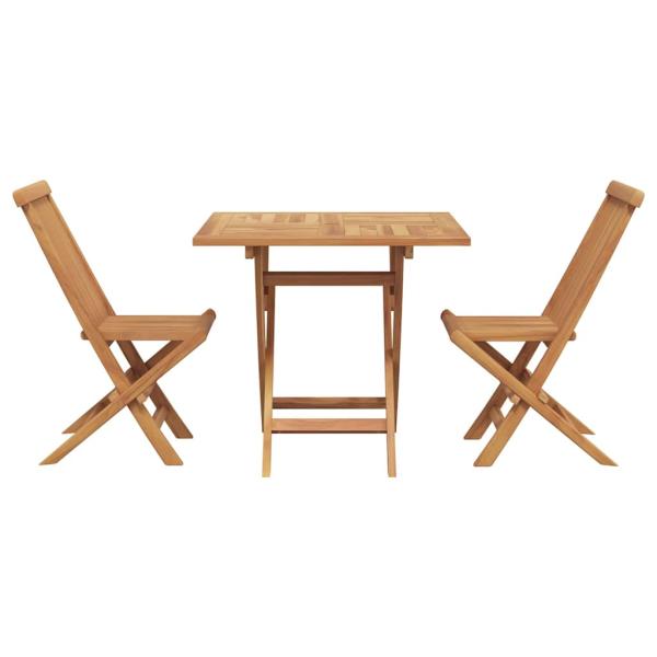 3-tlg. Garten-Bistro-Set Klappbar Massivholz Akazie