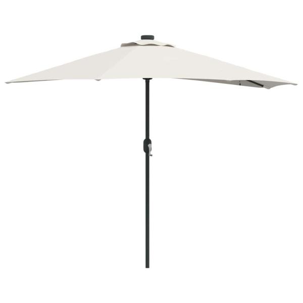 Gartenparasol Halb mit Aluminium-Stange Sand 294 cm