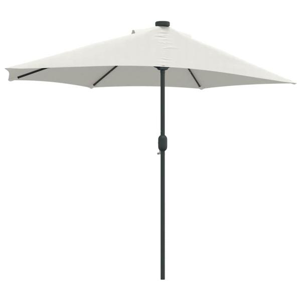 Gartenparasol Halb mit Aluminium-Stange Sand 294 cm