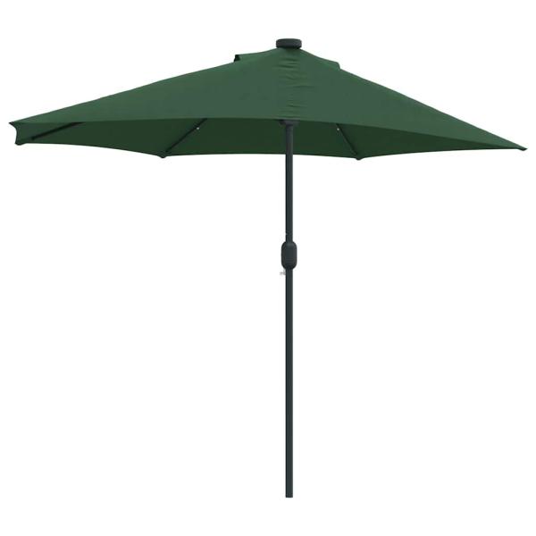 Gartenparasol Half mit Aluminiumstange Grün 294 cm