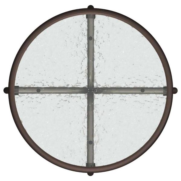 3-teiliges Garten Bistro Set Braun Textilene und Stahl