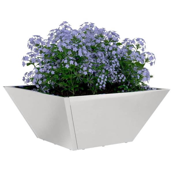 Garten Schalenpflanzgefäße 5-tlg 35x35x15 cm Edelstahl