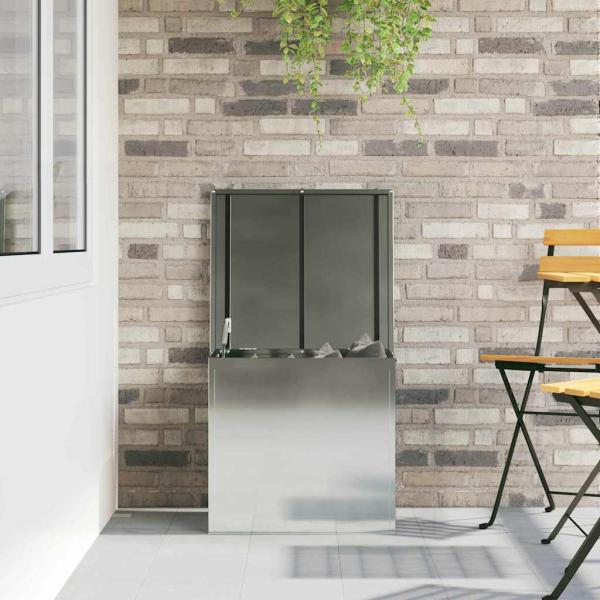 Außenlagerbox Silber 55x50,5x50 cm Verzinkter Stahl