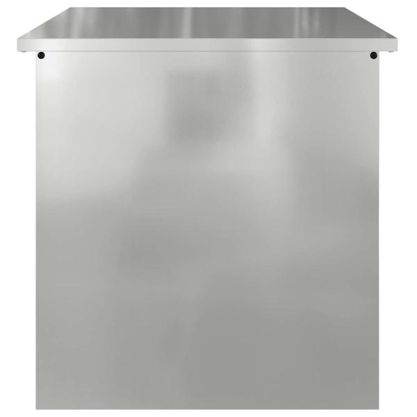 Außenlagerbox Silber 55x50,5x50 cm Verzinkter Stahl