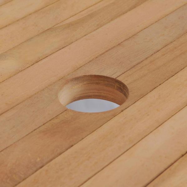 11-tlg. Garten-Essgruppe mit Klappstühlen Massivholz Teak