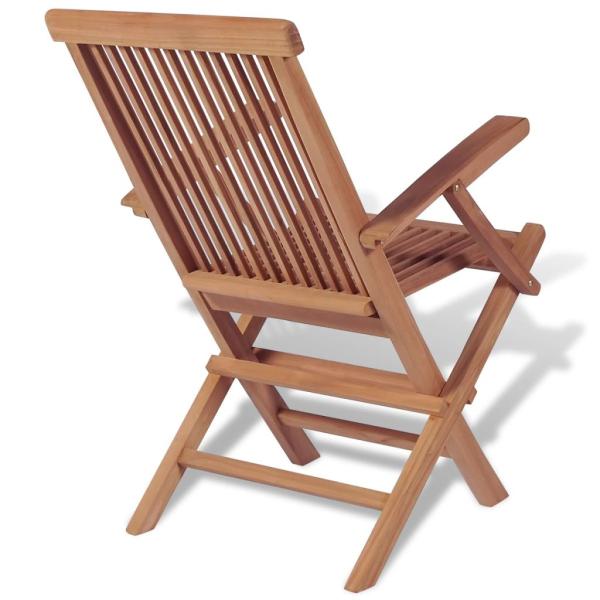 11-tlg. Garten-Essgruppe mit Klappstühlen Massivholz Teak