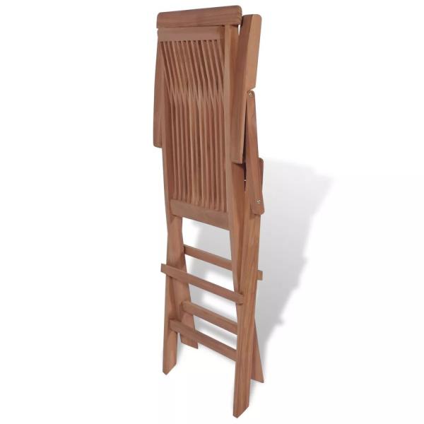 11-tlg. Garten-Essgruppe mit Klappstühlen Massivholz Teak