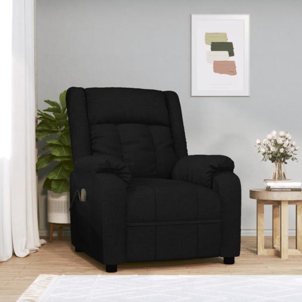 ARDEBO.de - Massagesessel Schwarz Stoff