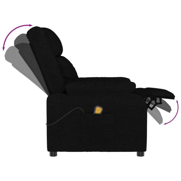 Massagesessel Schwarz Stoff