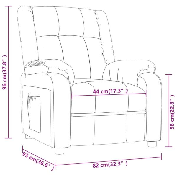 Massagesessel Schwarz Stoff