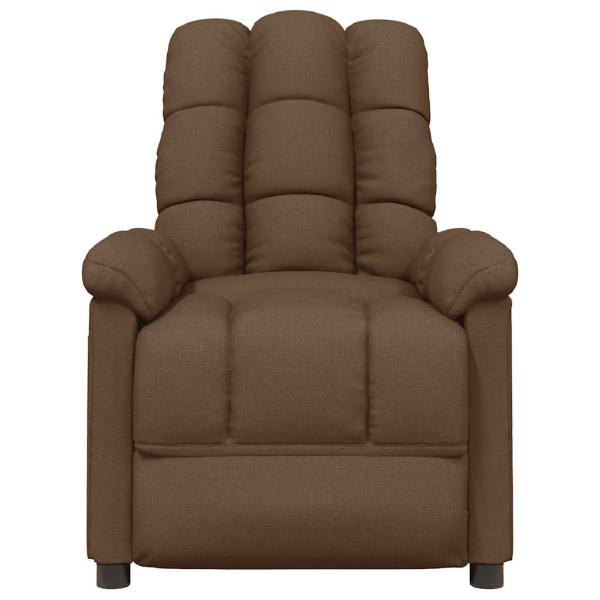 Massagesessel Braun Stoff