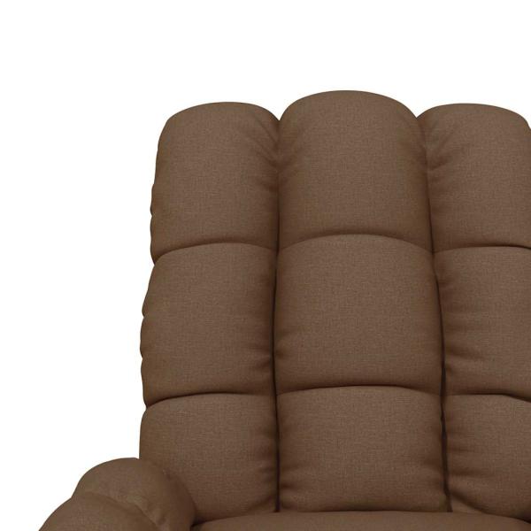 Massagesessel Braun Stoff