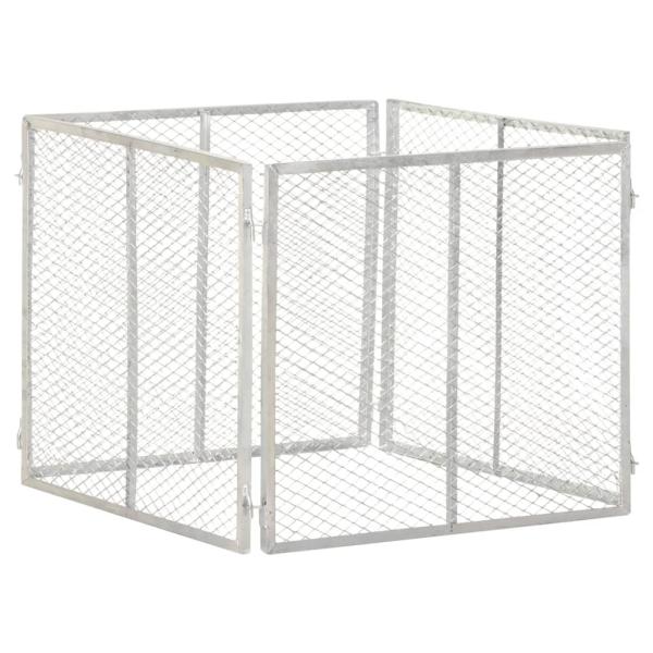 ARDEBO.de - Gartenkomposter 85x85x70 cm Verzinktes Eisen