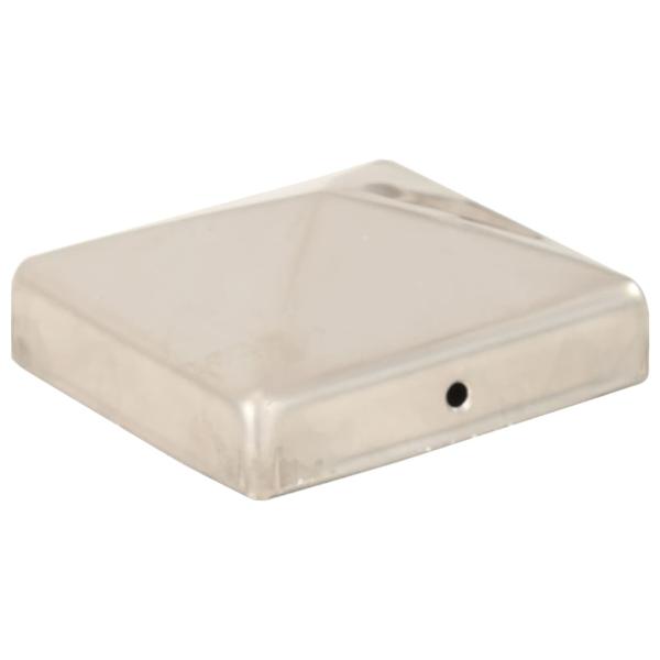 Pfostenkappen 6 Stk. Pyramide Edelstahl 81 x 81 mm