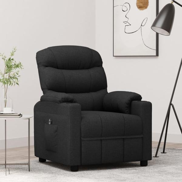 ARDEBO.de - Relaxsessel Elektrisch Schwarz Stoff