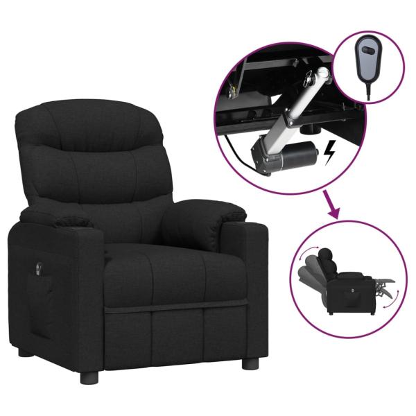 Relaxsessel Elektrisch Schwarz Stoff