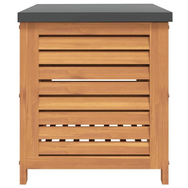 Gartenbox 60x50x55 cm Massivholz Eukalyptus