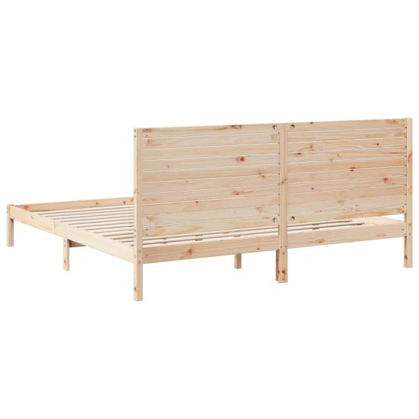 ARDEBO.de - Massivholzbett Extra Lang ohne Matratze 200x220 cm