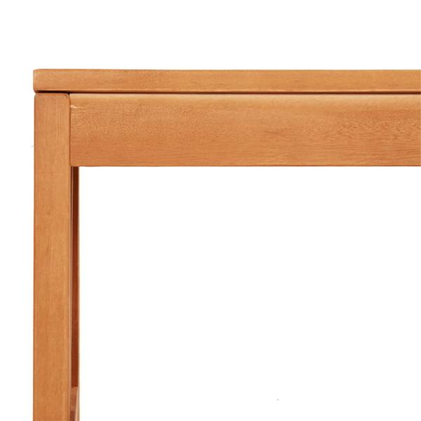 Gartenbank 80 cm Massivholz Eukalyptus