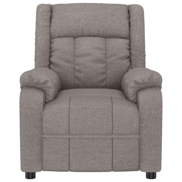 Massagesessel Elektrisch Taupe Stoff