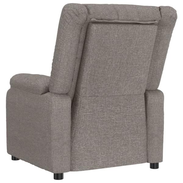 Massagesessel Elektrisch Taupe Stoff