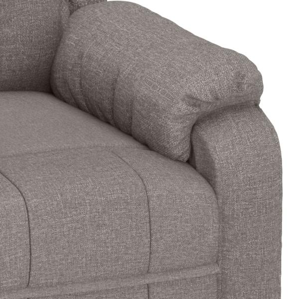 Massagesessel Elektrisch Taupe Stoff
