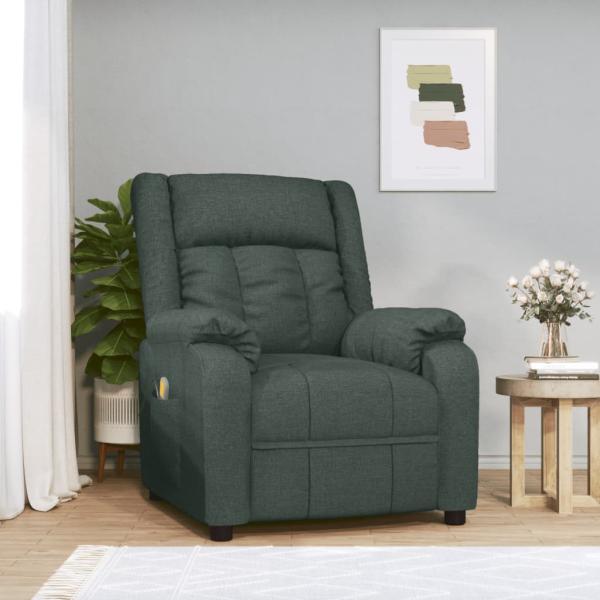 ARDEBO.de - Massagesessel Dunkelgrün Stoff