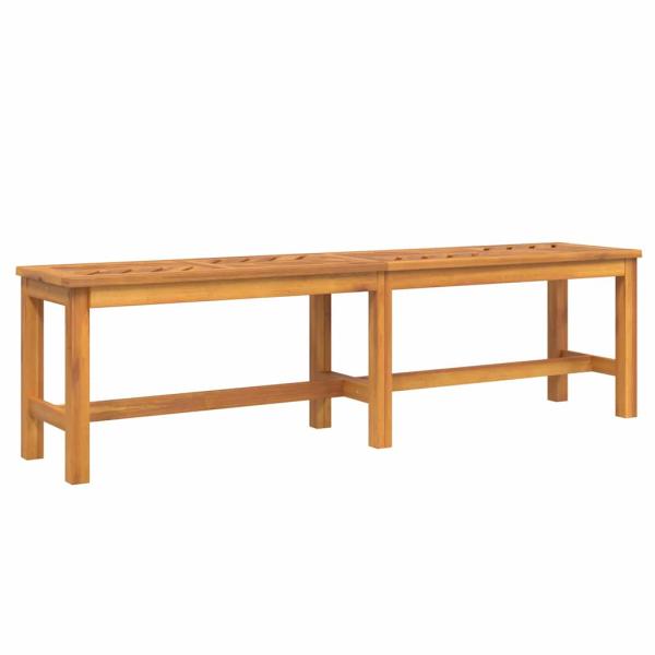 5-teilige Garten-Essgruppe aus massivem Akazienholz