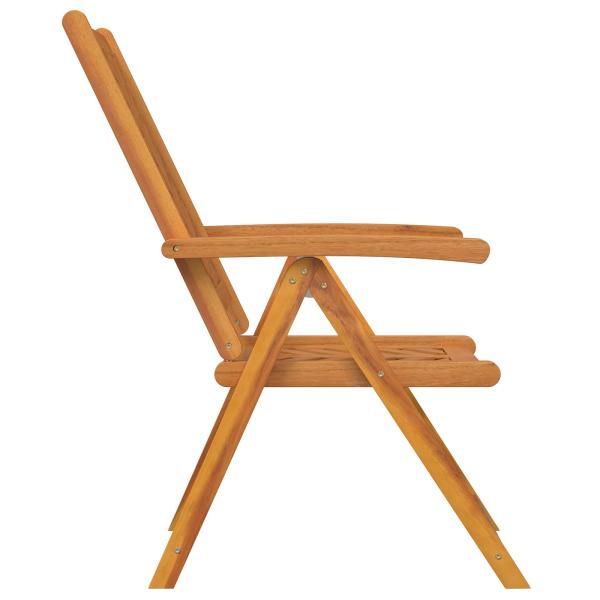 Gartenstühle 8 Stk. Verstellbar Massivholz Akazie