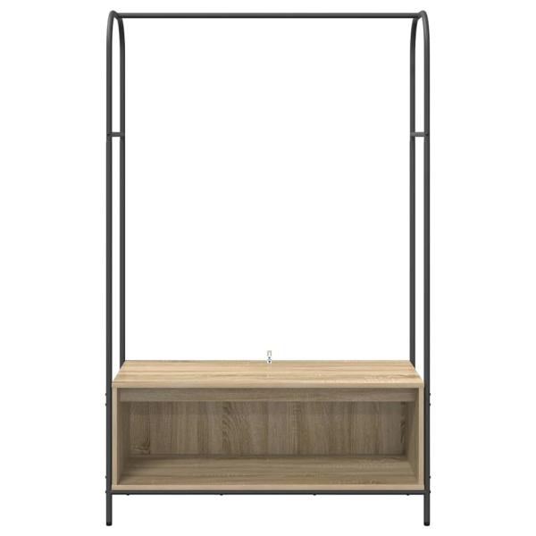 Kleiderständer mit Ablagen Sonoma Eiche 100x44x160 cm