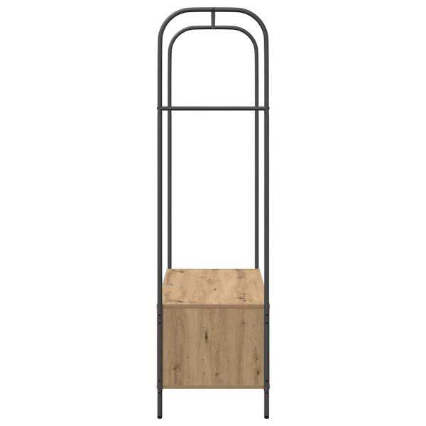Kleiderständer mit Ablagen Artisan Eiche 100x44x160 cm
