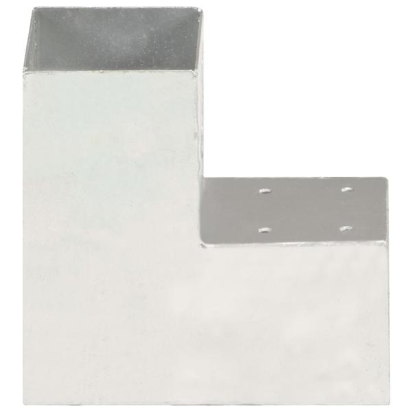 Pfostenverbinder L-Form Verzinktes Metall 91 x 91 mm