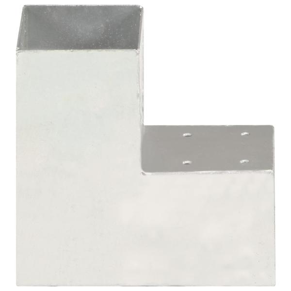 Pfostenverbinder L-Form Verzinktes Metall 91 x 91 mm
