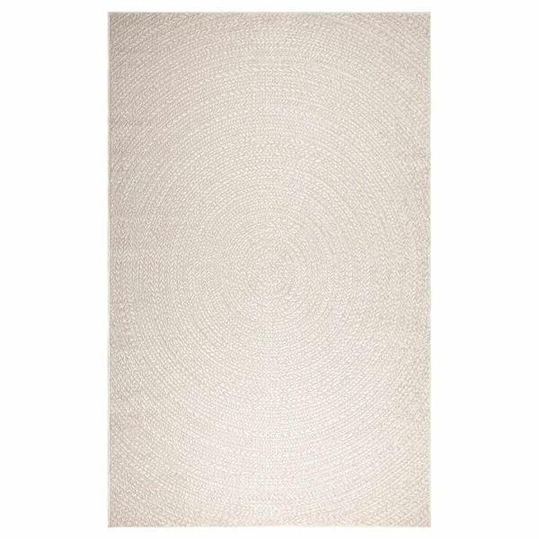 Teppich ZIZUR Creme 200x290 cm Jute-Optik Indoor und Outdoor