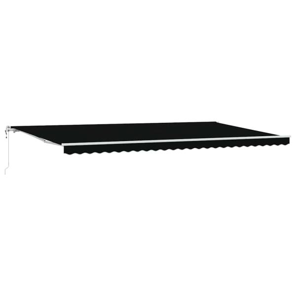 automatische einziehbare Markise Schwarz 600x300 cm