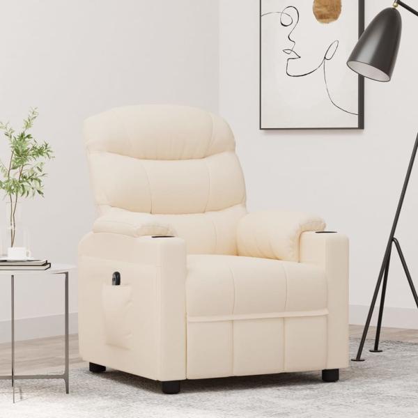ARDEBO.de - Relaxsessel Elektrisch Creme Stoff