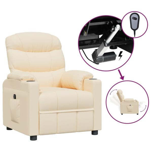 Relaxsessel Elektrisch Creme Stoff