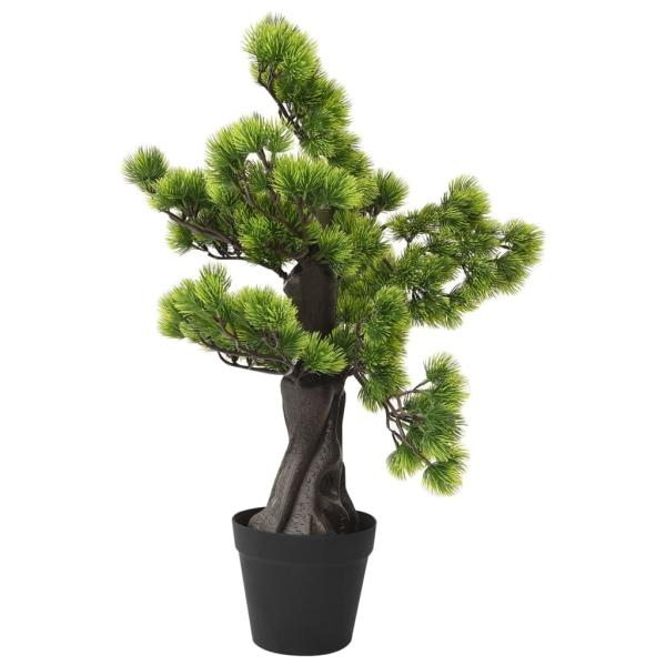 ARDEBO.de - Künstlicher Bonsai Pinus mit Topf 60 cm Grün