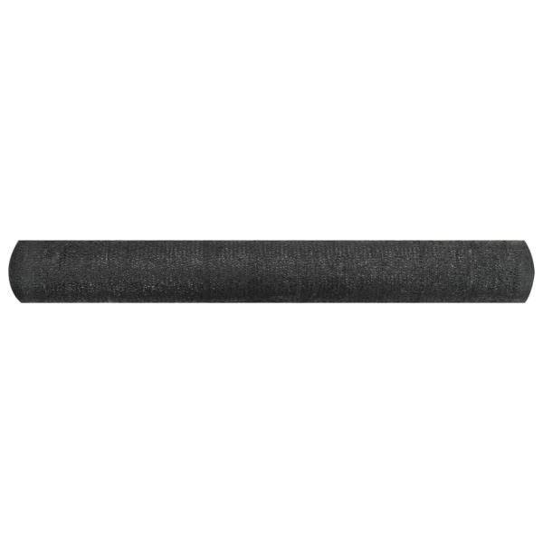 Zaunblende Schwarz 1,2x25 m HDPE 195 g/m²